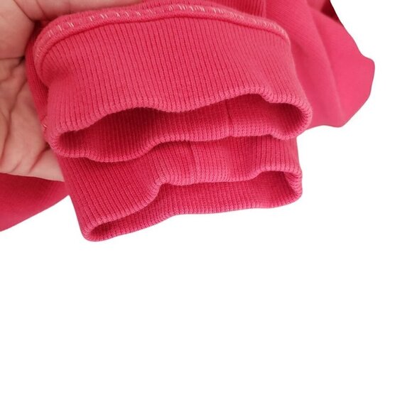 Tommy Bahama Mens Large Pink Relax Half Zip Mock Neck Cotton Pullover Sweatshirt - Picture 8 of 12